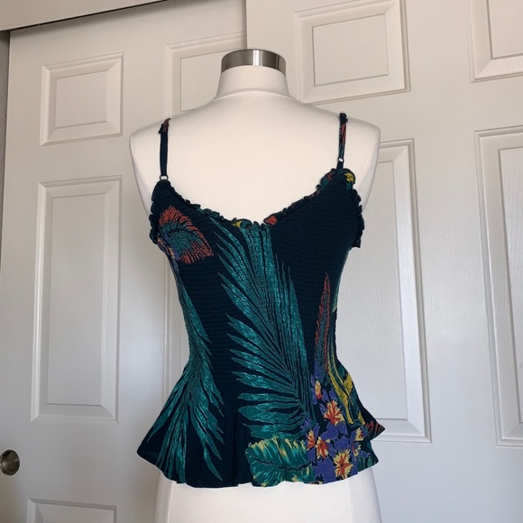 🍓Patrons of Peace Tropical Peplum top NWT - Picture 9 of 16